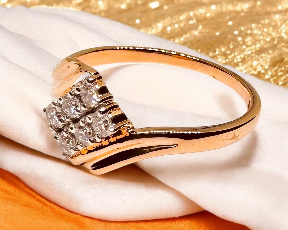 Glimmering Grace Diamond Ring
