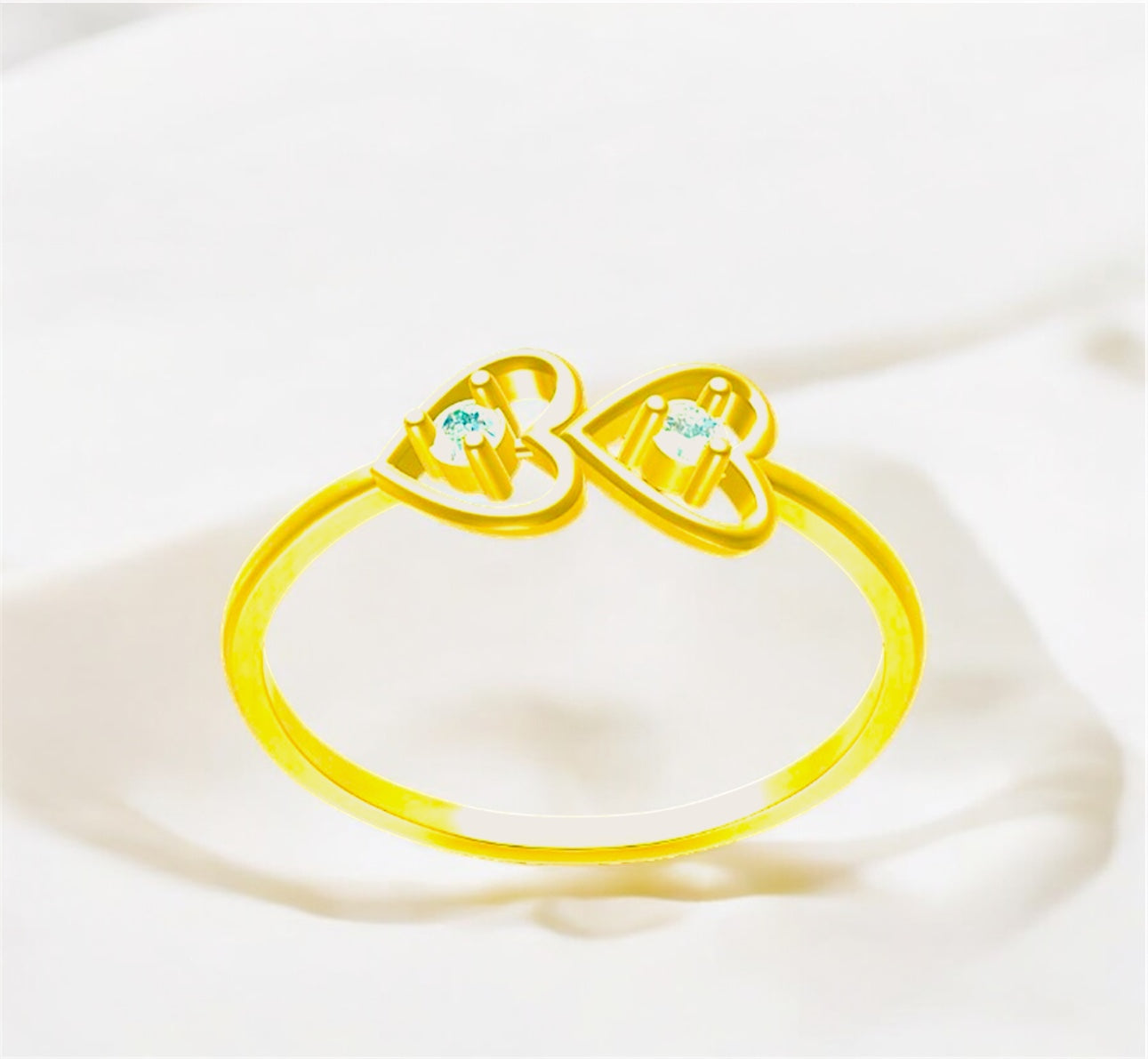 Heart Shape Diamond Finger Ring