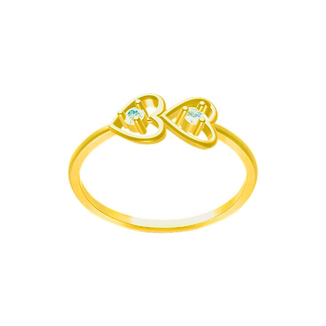 Heart Shape Diamond Finger Ring