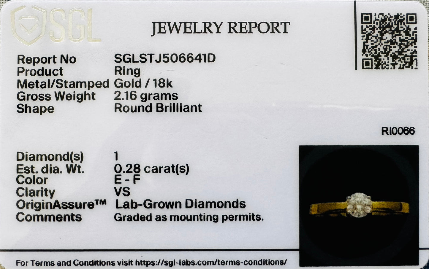 Solitaire Finger Ring