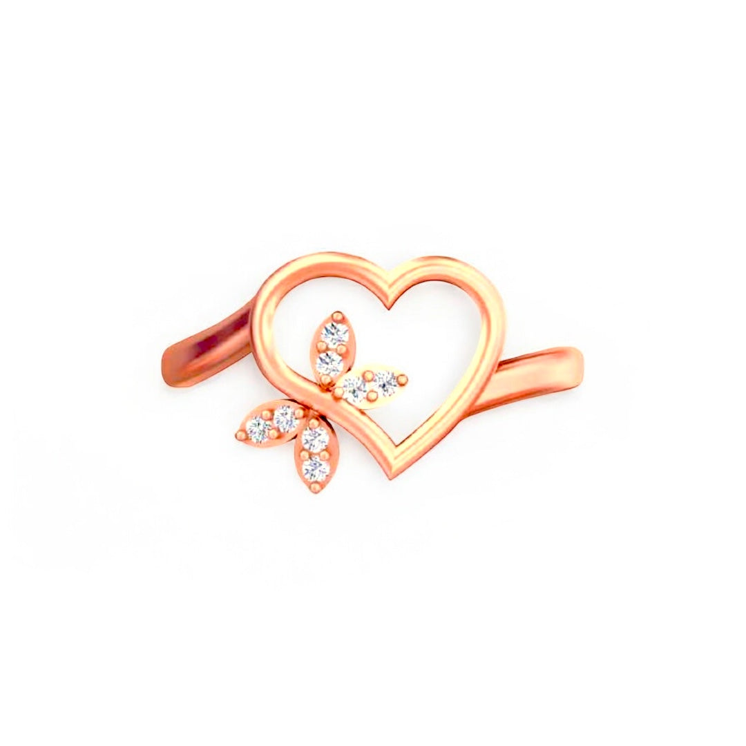 Cherished Heart Shape Diamond Ring