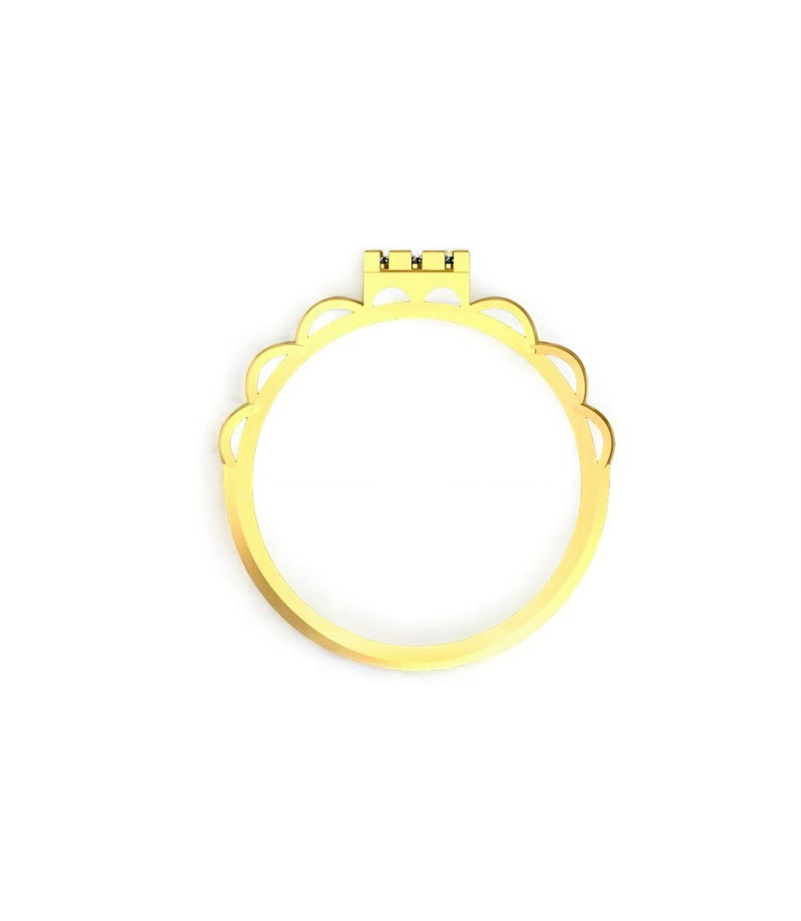 Noble Edge Diamond Ring