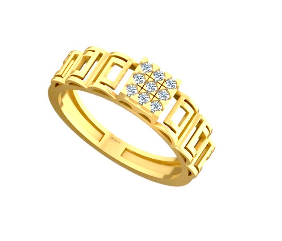 Noble Edge Diamond Ring