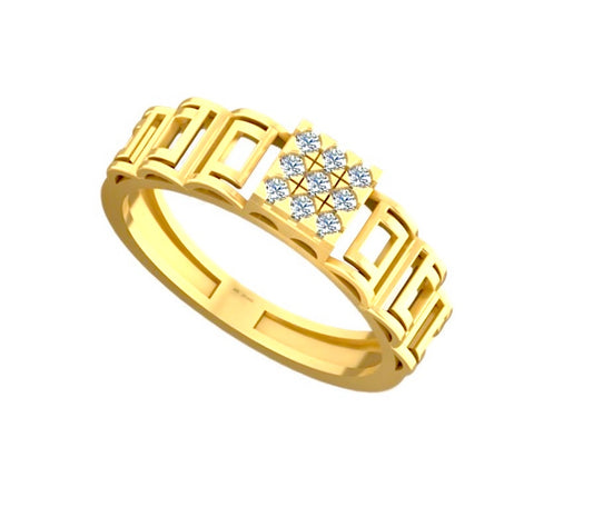 Noble Edge Diamond Ring