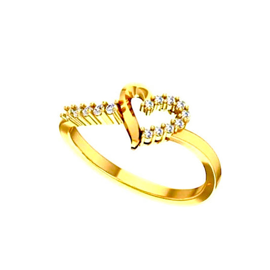 Blissful Heart Shape Diamond Ring