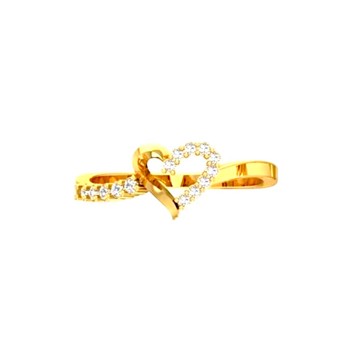 Blissful Heart Shape Diamond Ring