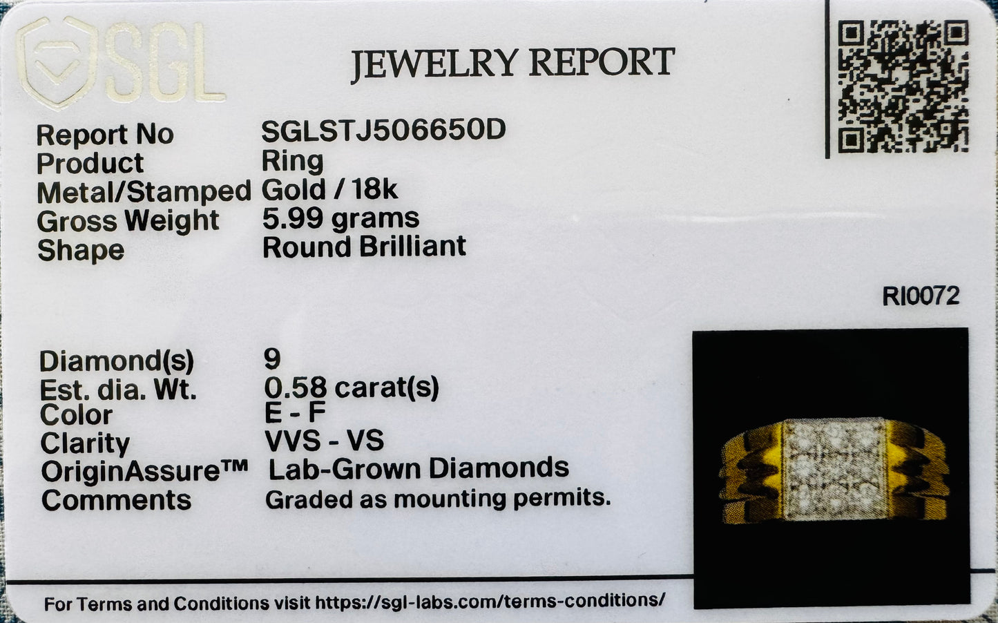 Bold Edge Diamond Ring